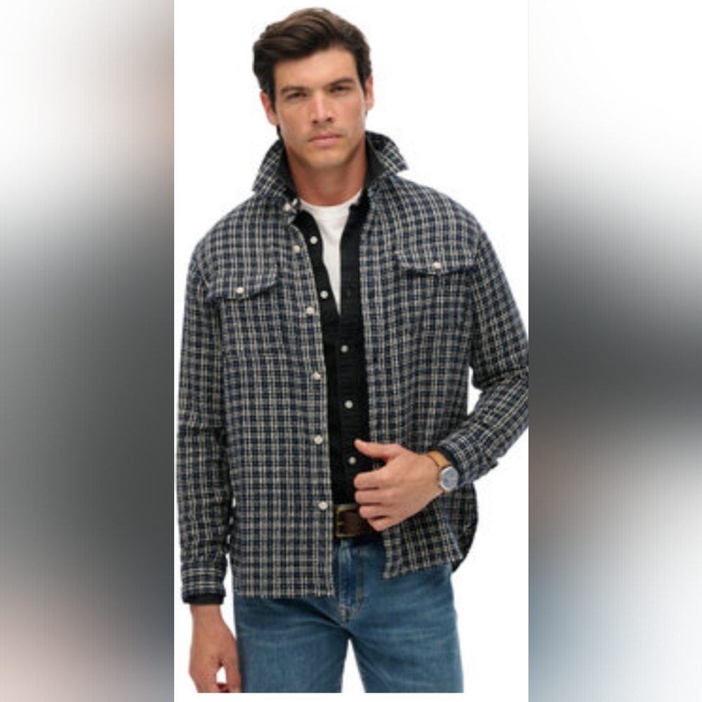 All SAINTS OVERSIZED PLAID SHIRT (SHACKET) SIZE XS